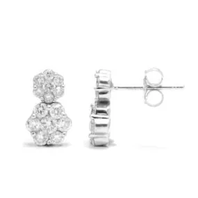 Diamond Cluster Earrings