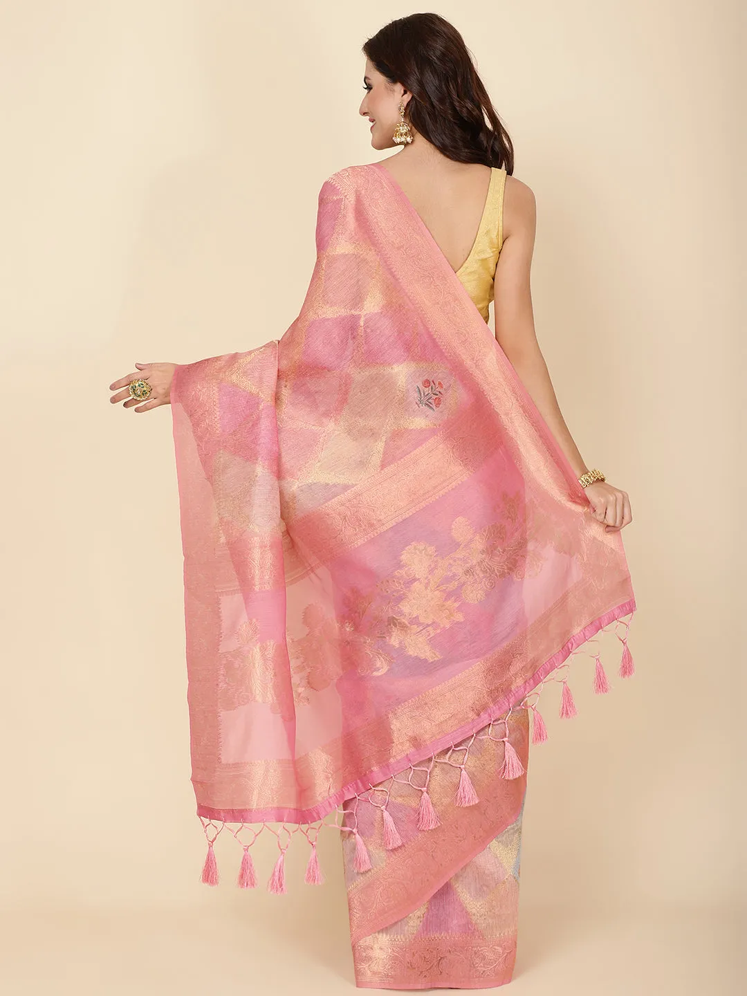 Digital Floral Print Cotton Saree