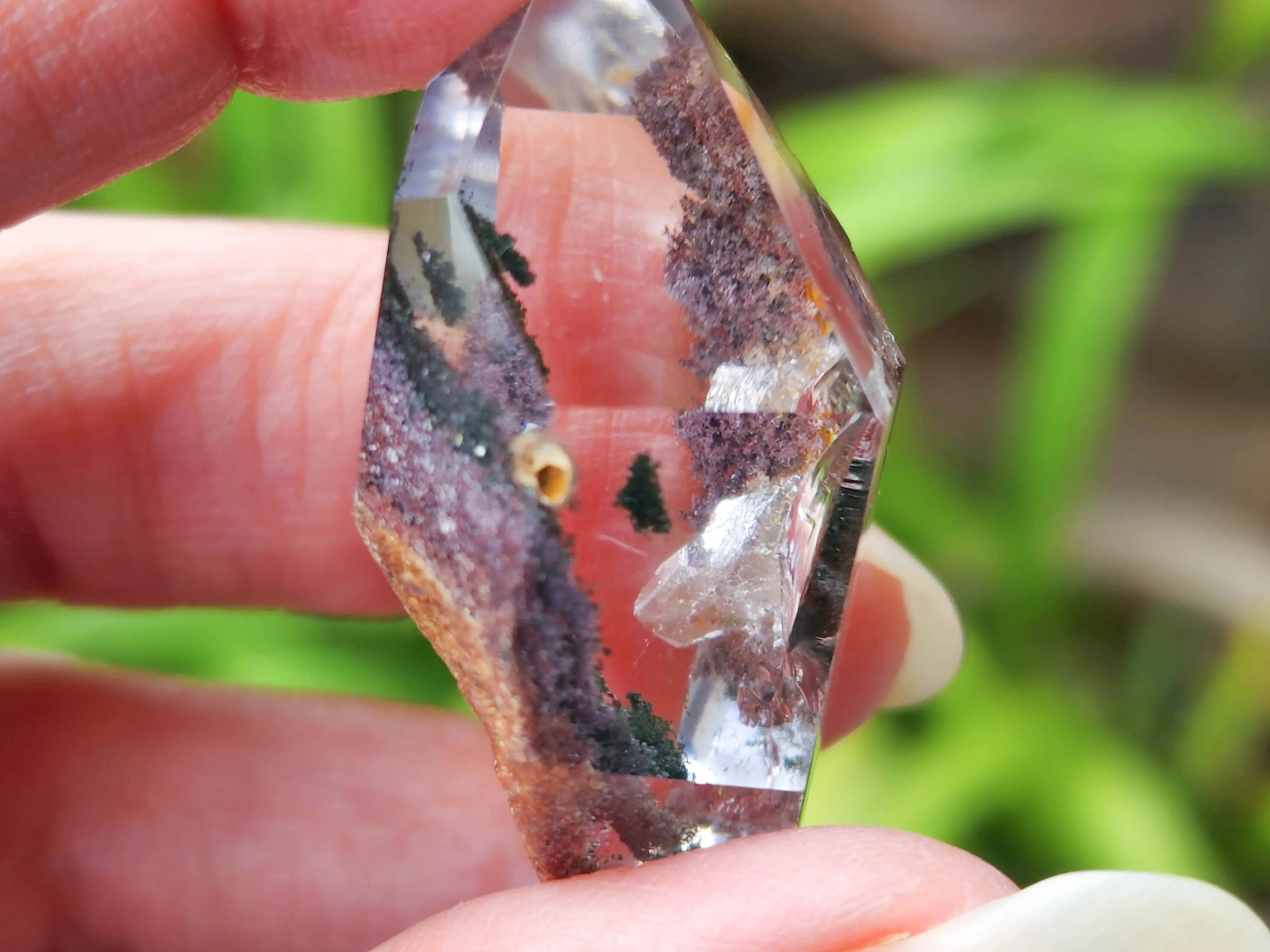 Double terminated Lodolite Chlorite Penetrator Quartz