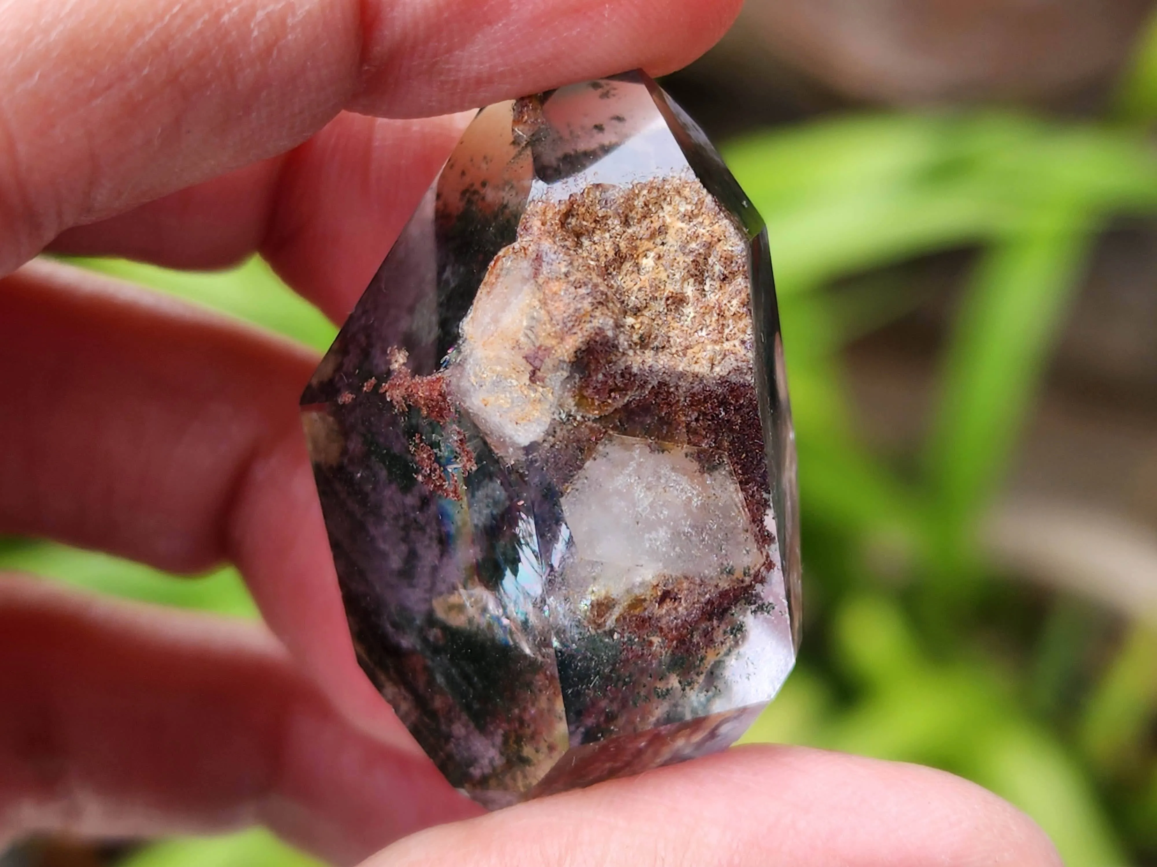 Double terminated Lodolite Chlorite Penetrator Quartz