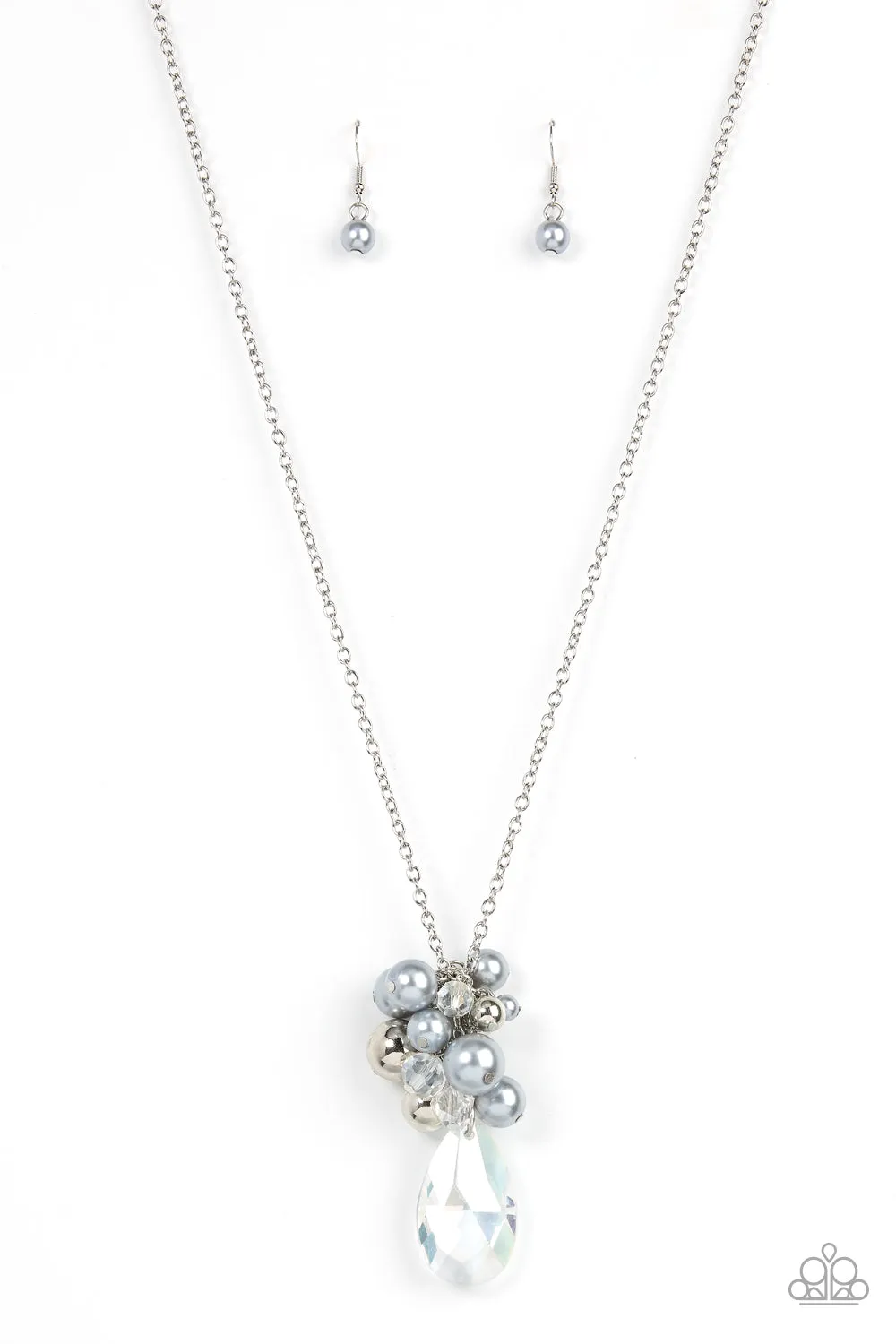 Drip Drop Dazzle - Silver Necklace