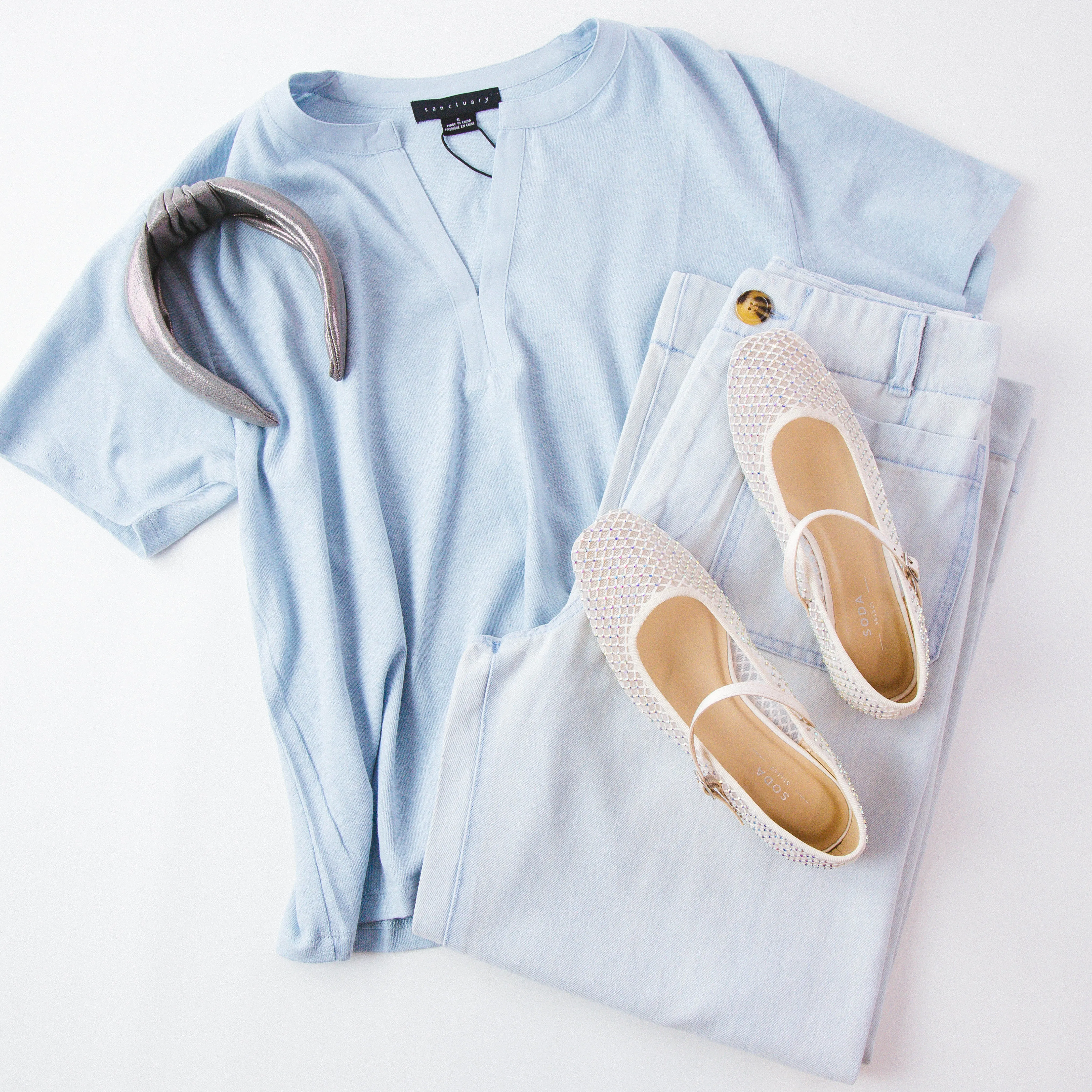 Easy Breezy Peasant Tee, Blue Bliss | Sanctuary