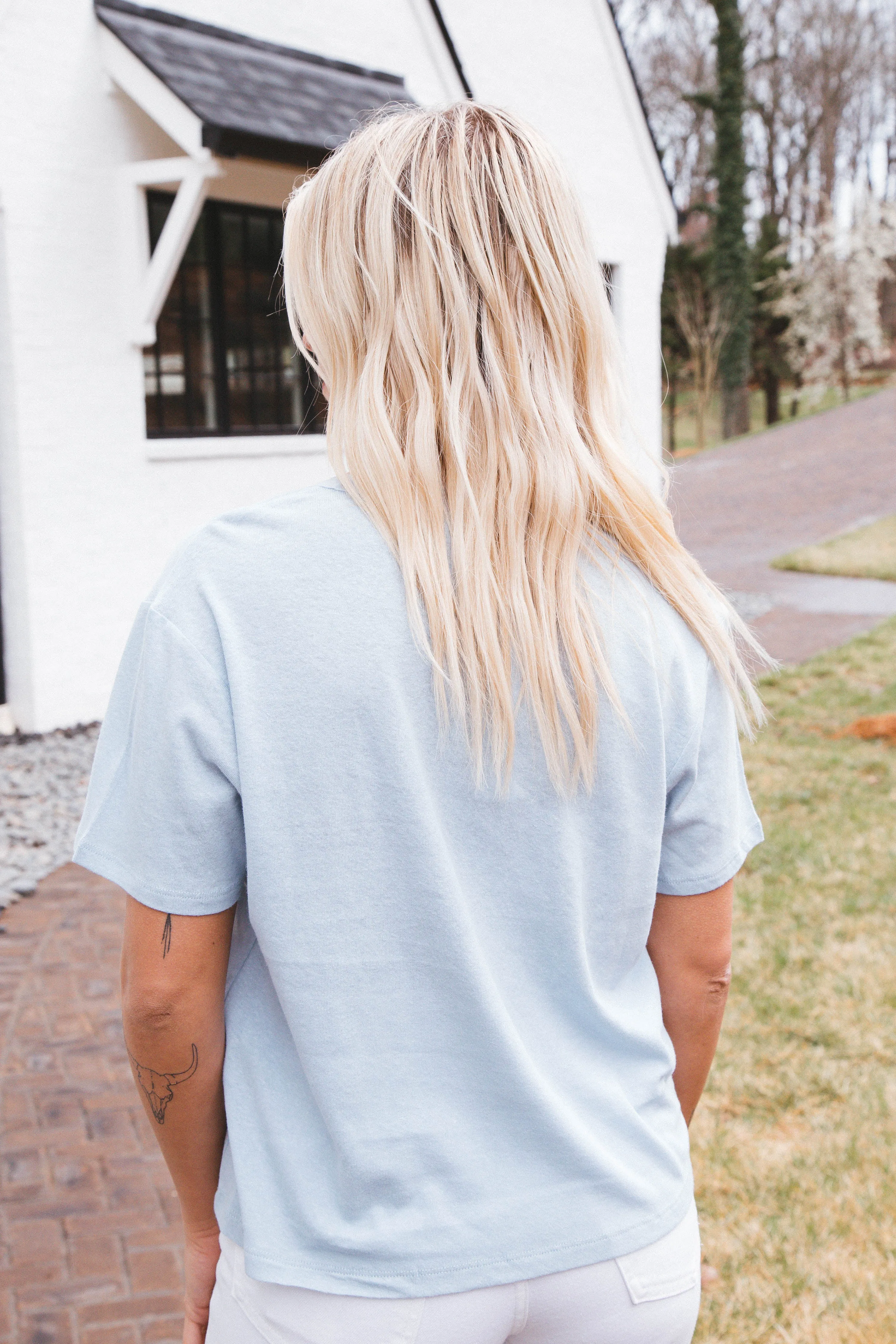 Easy Breezy Peasant Tee, Blue Bliss | Sanctuary