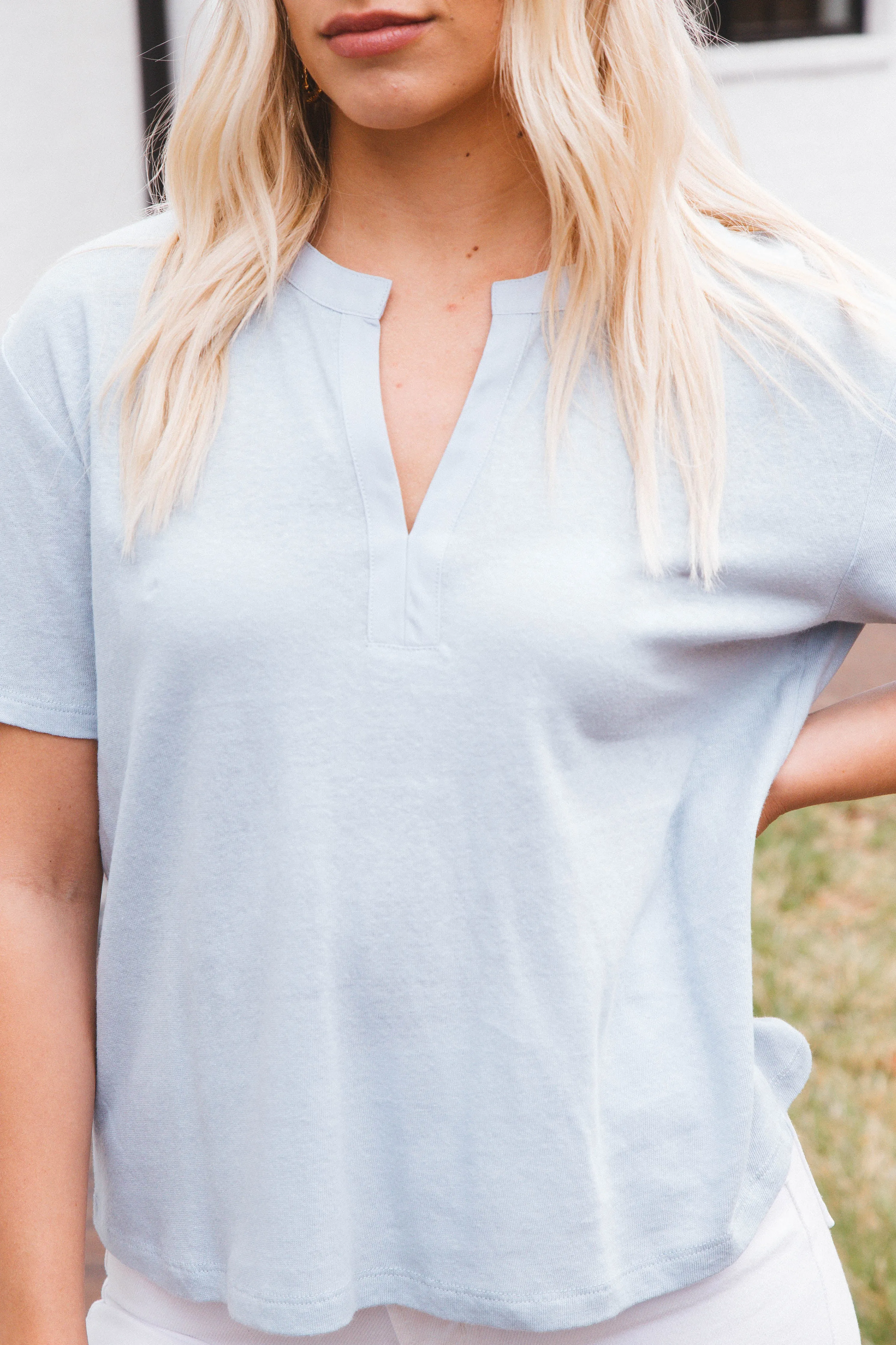 Easy Breezy Peasant Tee, Blue Bliss | Sanctuary