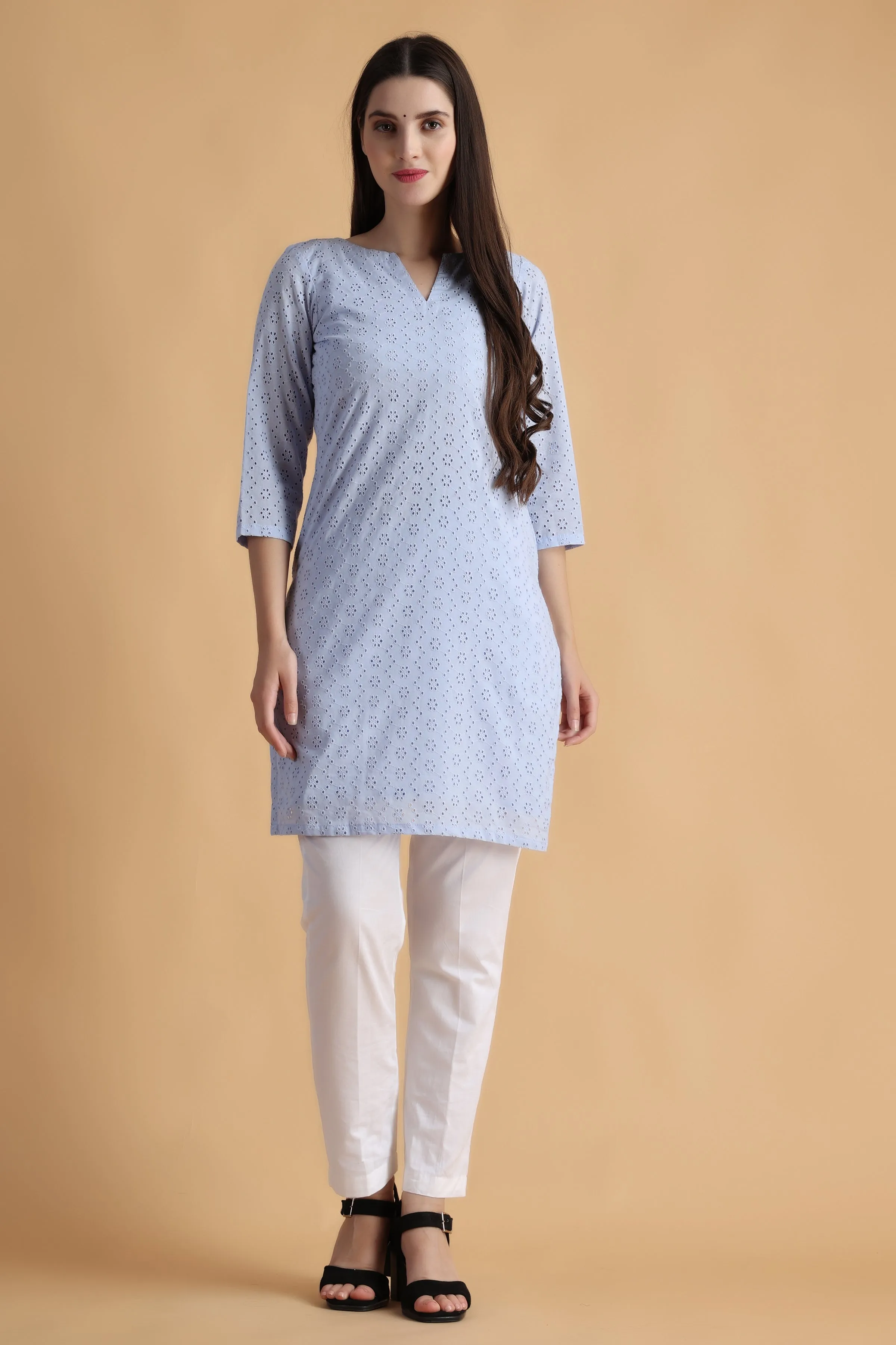 Fairy Dust Short Chikan Kurta