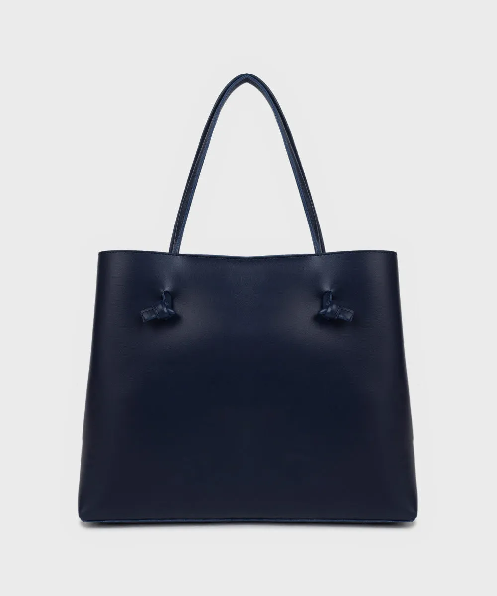 Faux Leather Tote Bag