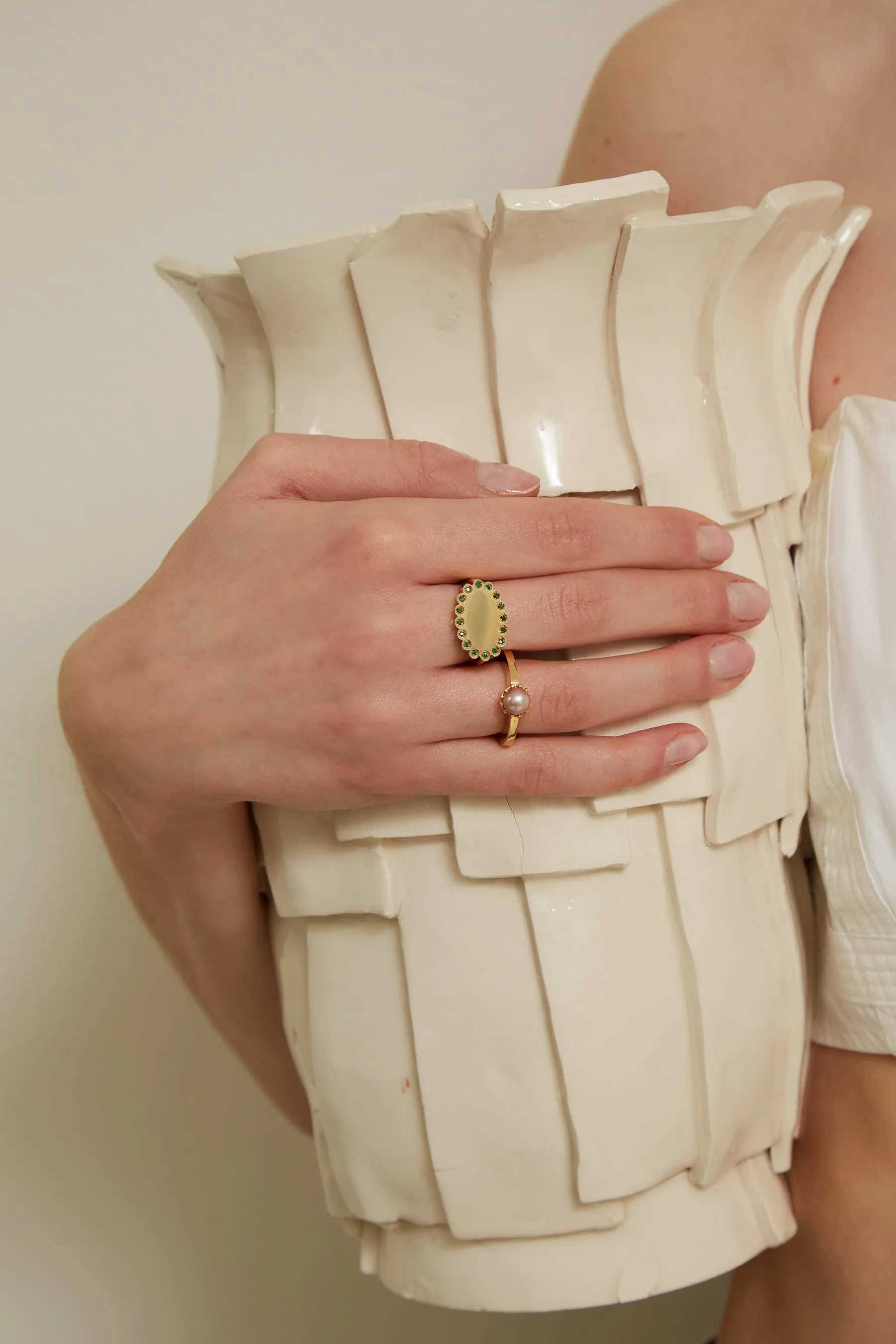 FLOR PERLA PINK RING