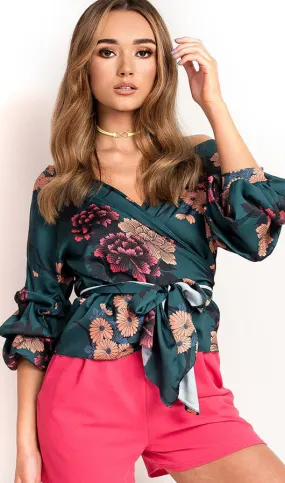 Floral Cross Blouse