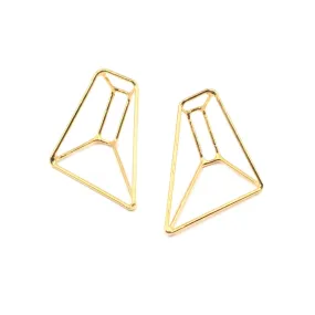 Foundation Trapezoid Earrings, Small, Multiple Colored Finishes