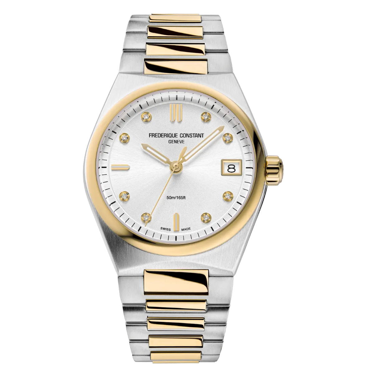 Frederique Constant Highlife Ladies Quartz Stainless Steel & Yellow Gold FC-240VD2NH3B