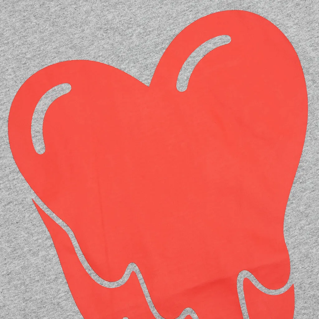 Heart Logo Tee - Heather Grey