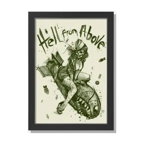 Hell From Above Framed Artwork Print