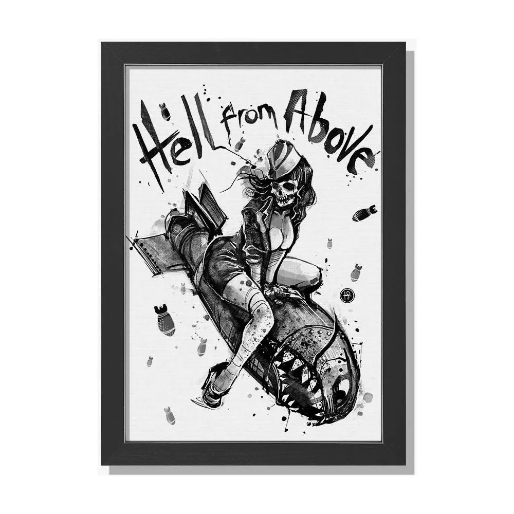 Hell From Above Framed Artwork Print