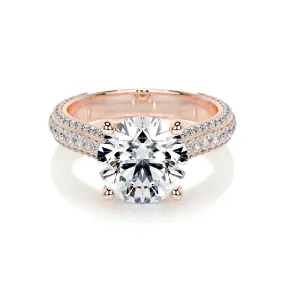 Janet Lab Grown Diamond Ring -14K Rose Gold