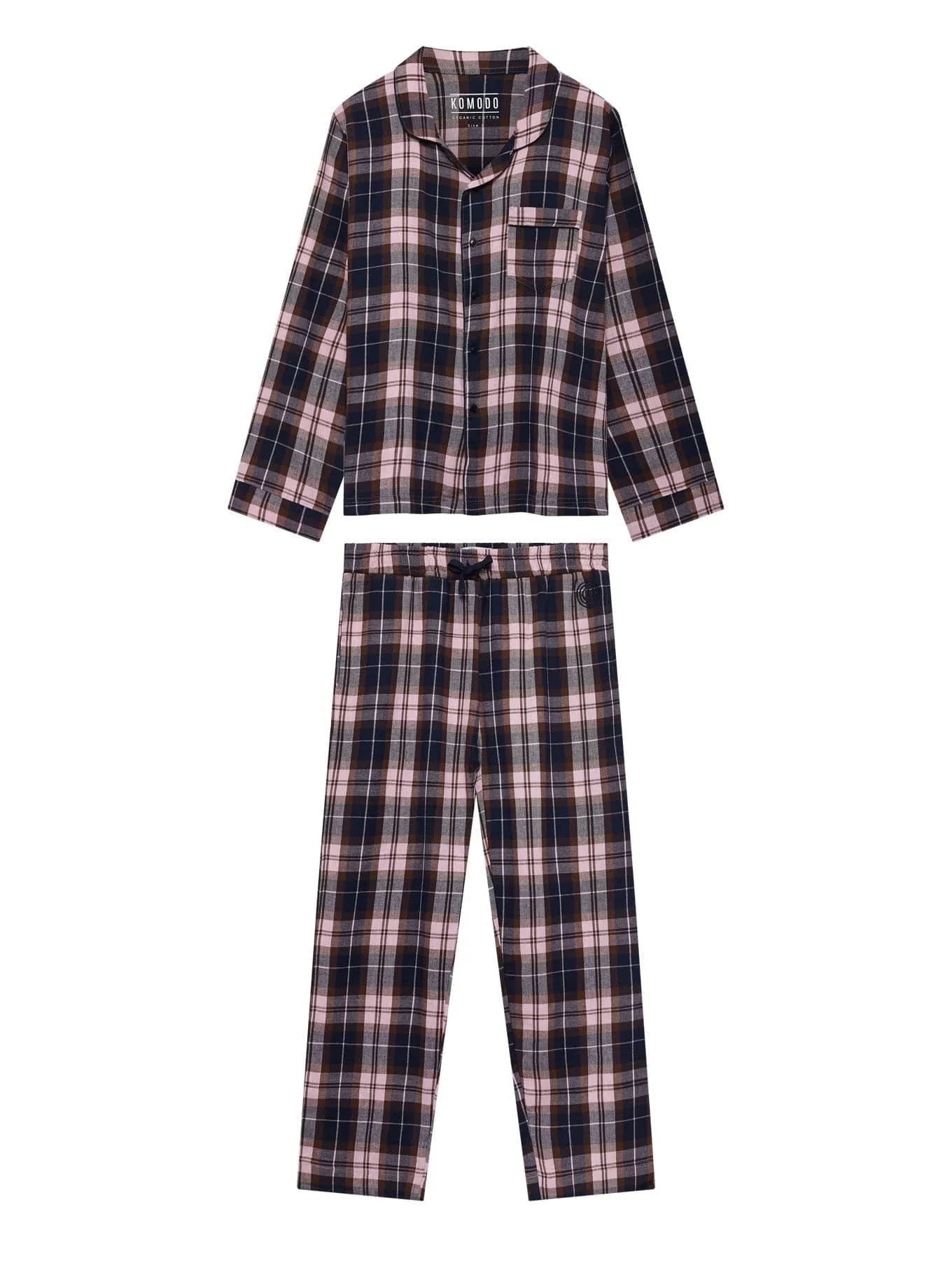 Jim Jam Womens GOTS Organic Cotton Pyjama Set |  Dusty Purple