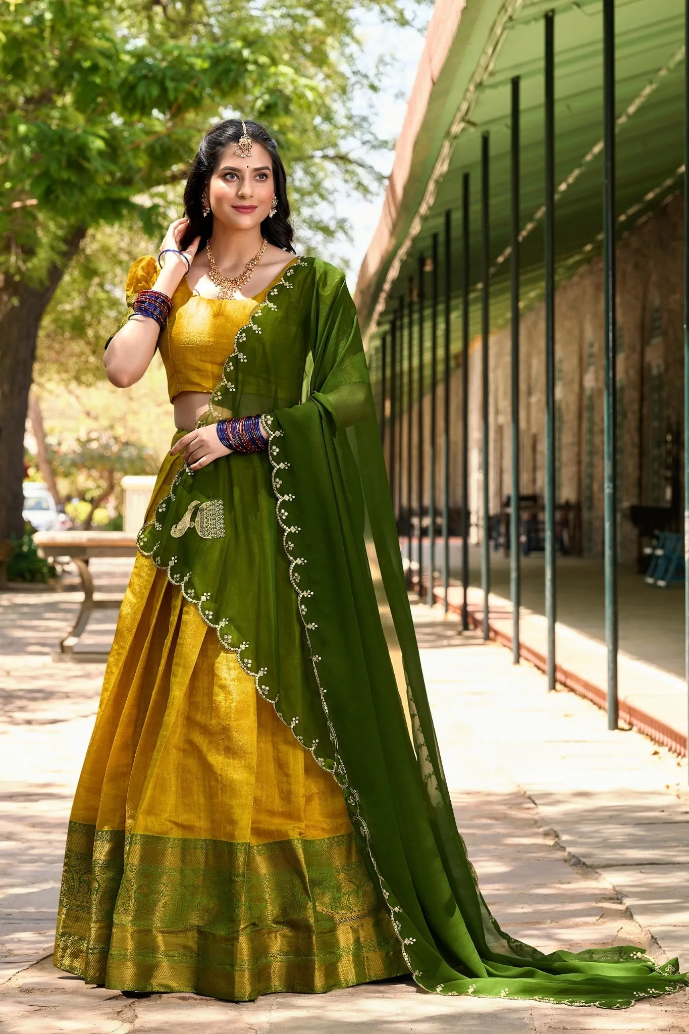 Kanjivaram Designer Zari Work Lehenga Choli