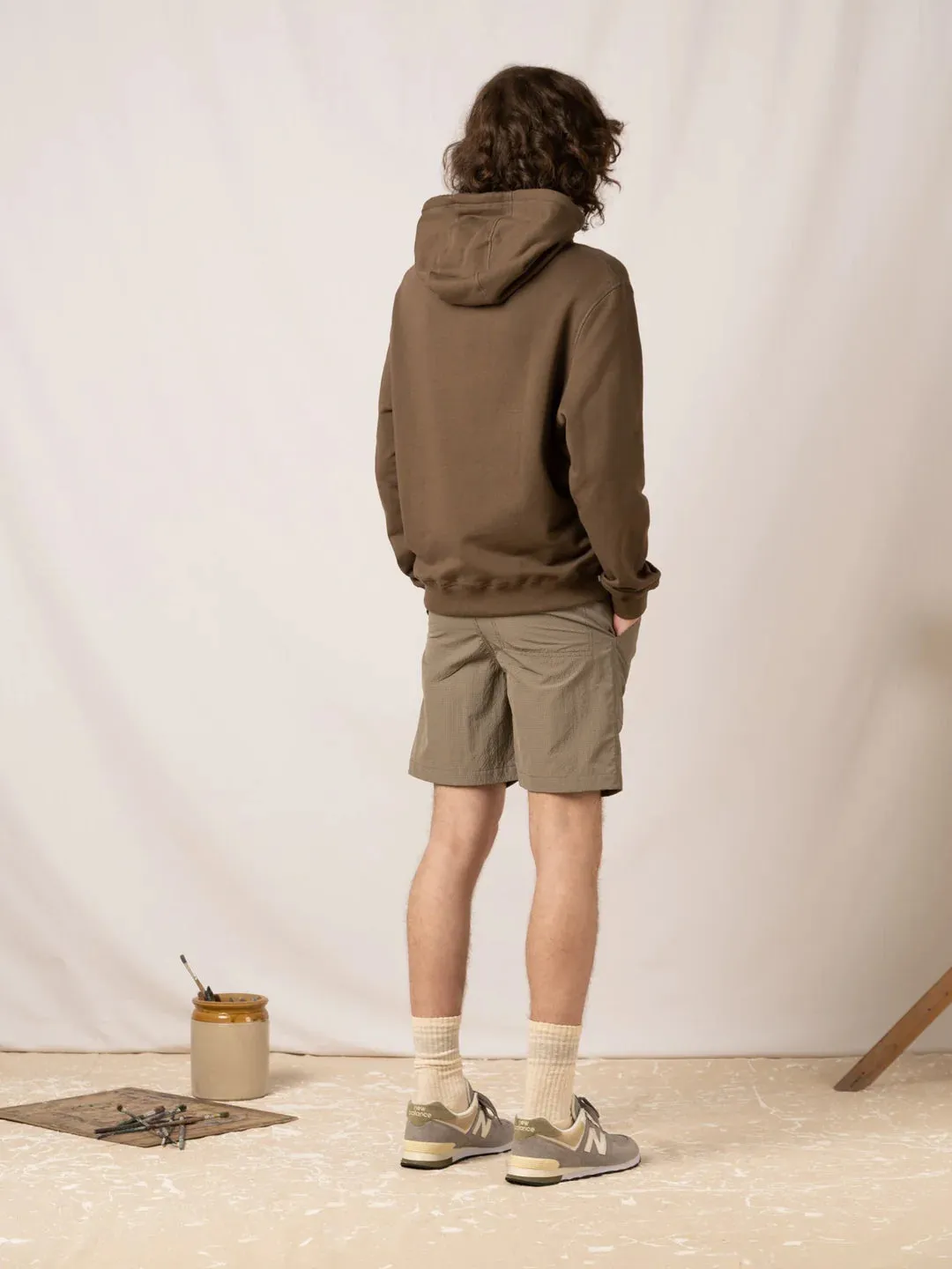 KESTIN Pease Short in Sand / Olive Check