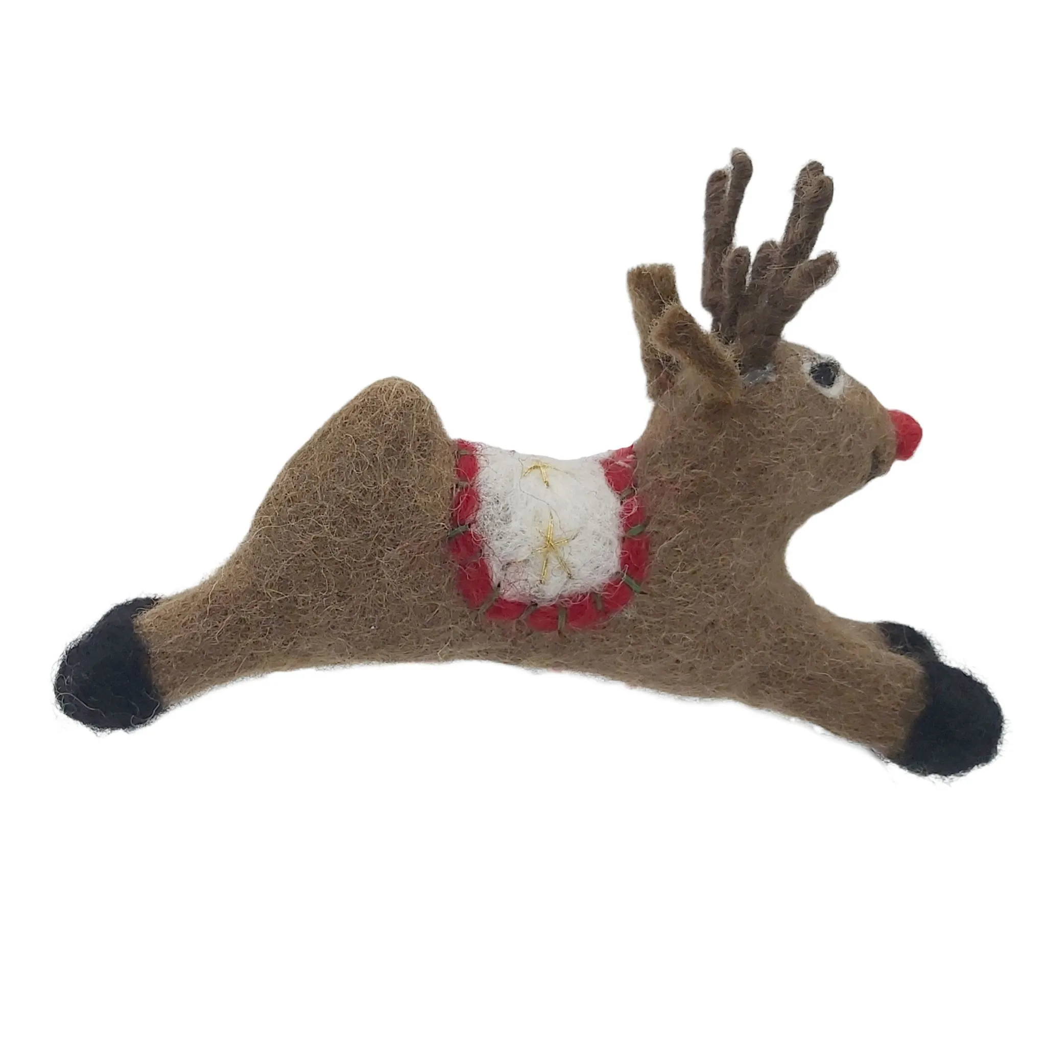 Leaping Brown Reindeer