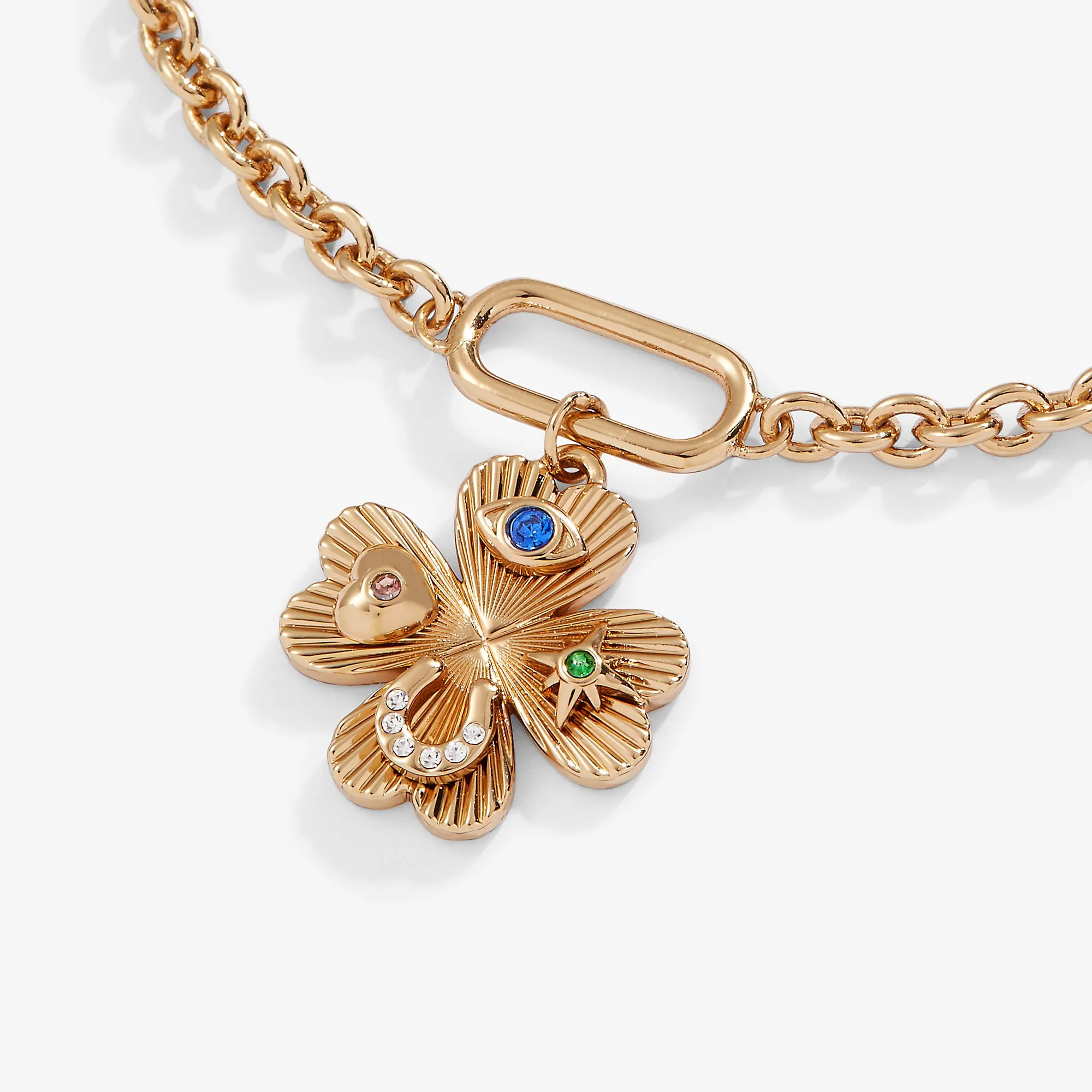 Lucky Four Leaf Clover Adjustable Bracelet