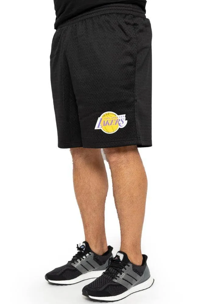 mitchell and ness basic mesh lakers short