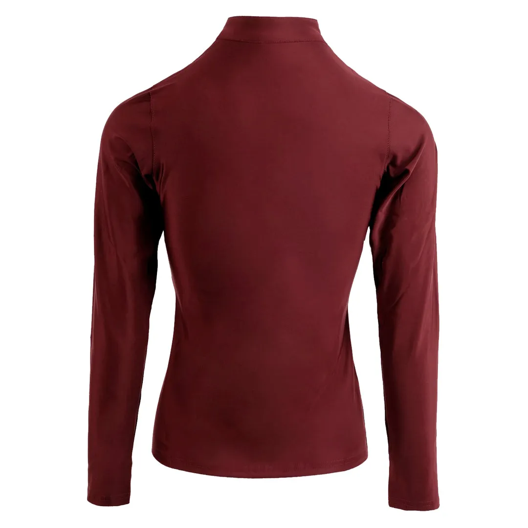 Montar Small Crystal Detail Long Sleeve Polo Shirt