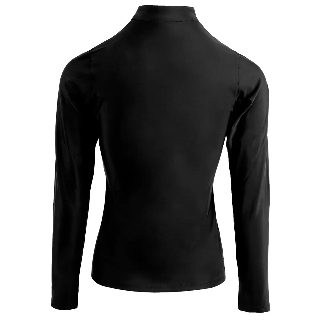 Montar Small Crystal Detail Long Sleeve Polo Shirt