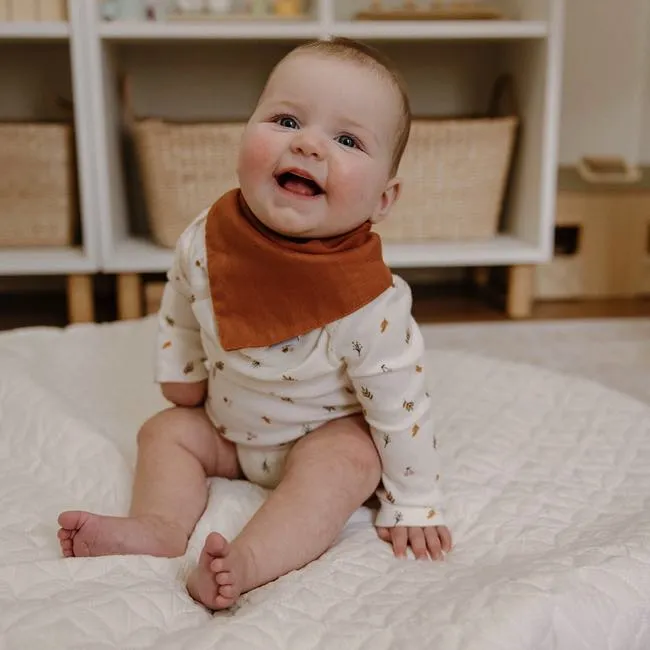 Moss & Fawn 100% Linen Drool Bib - Fox