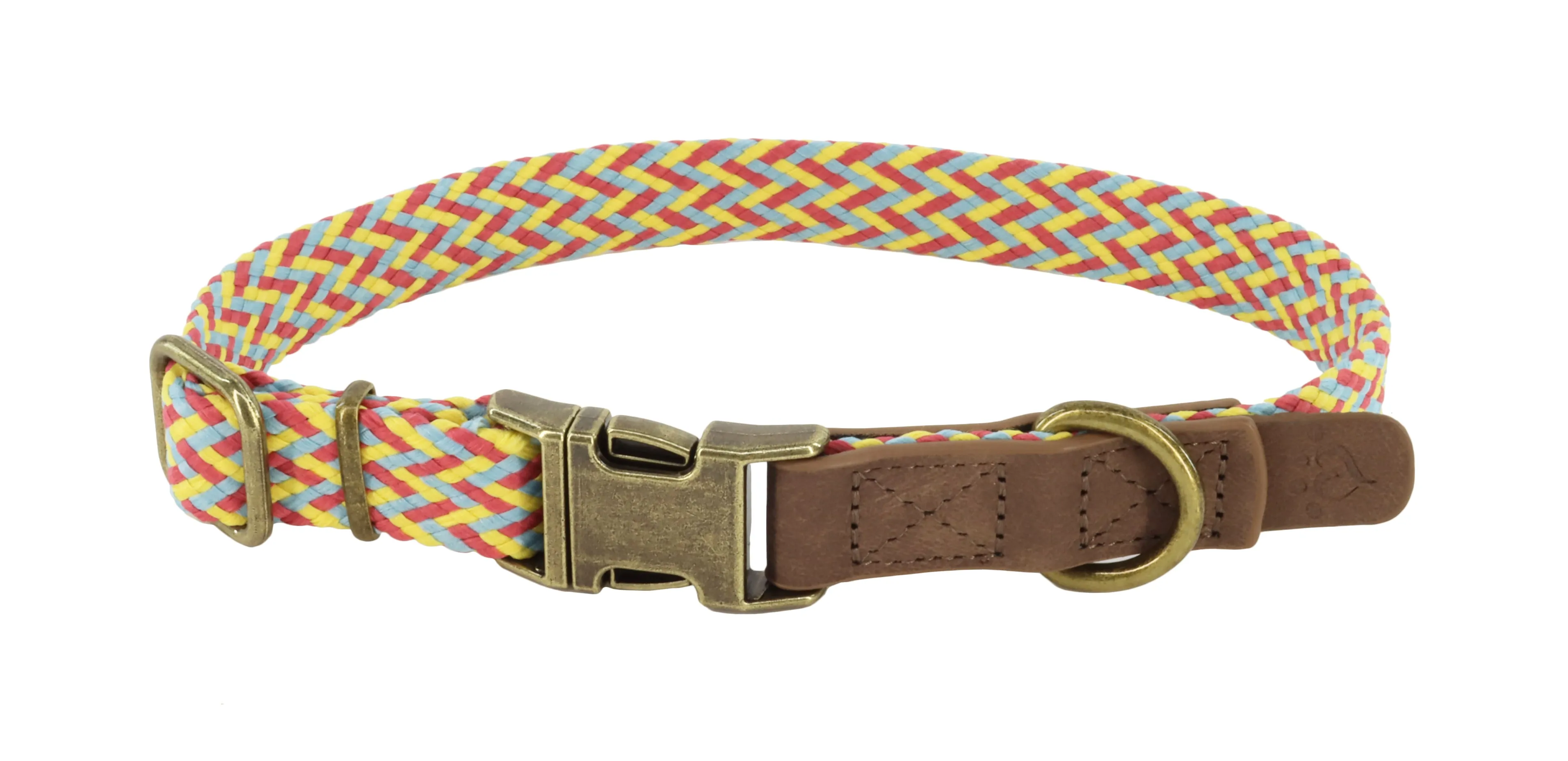 MuttNation Fueled by Miranda Lambert Woven Dog Collar Goldenrod Weave 1 X 18-26