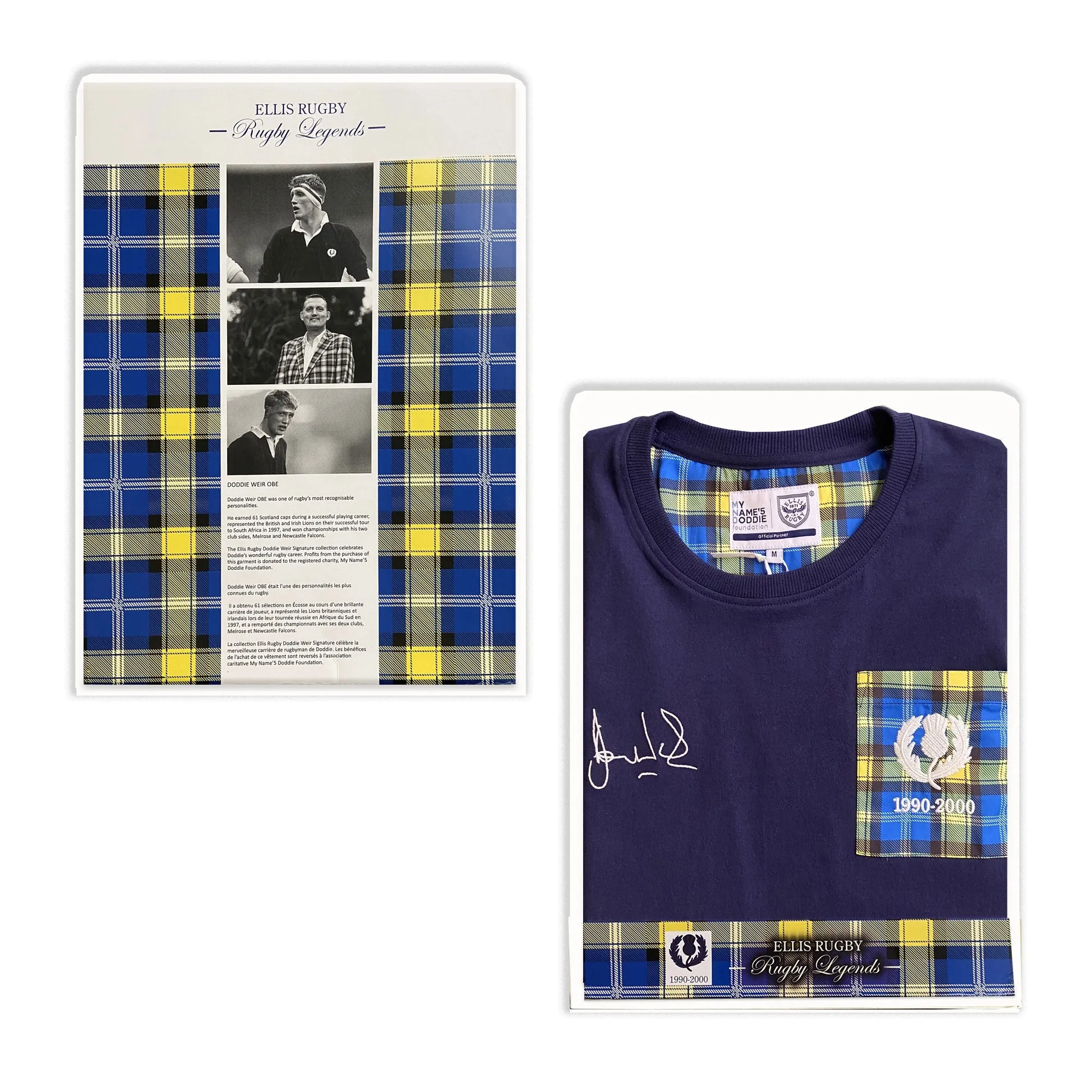 My Name'5 Doddie Foundation Cotton Rugby T-Shirt 2023/24 - Navy