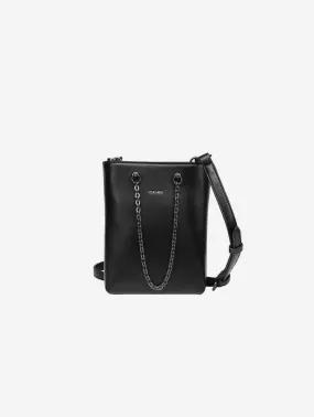 Naomi Vegan Leather Crossbody Phone Pouch | Black