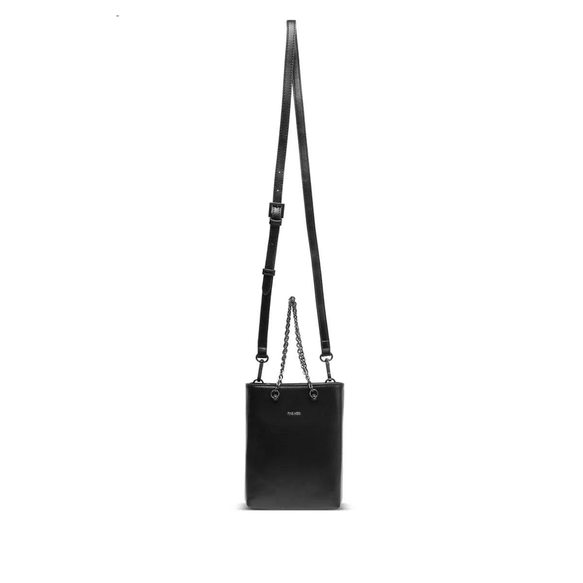 Naomi Vegan Leather Crossbody Phone Pouch | Black