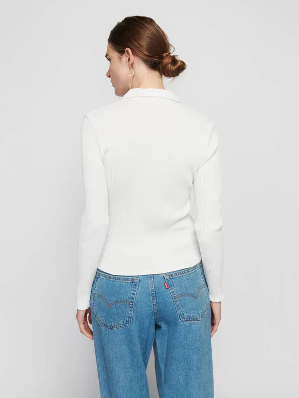 Nation LTD - Harve Snap Top - White