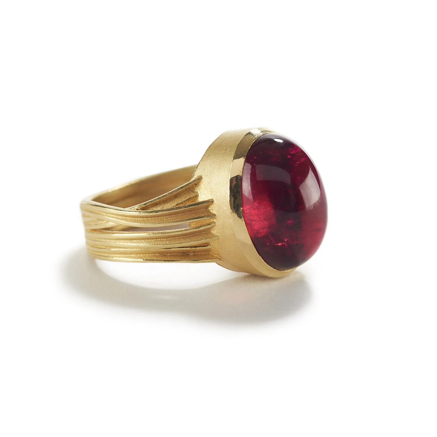 Oval Rhodolite Garnet Ring