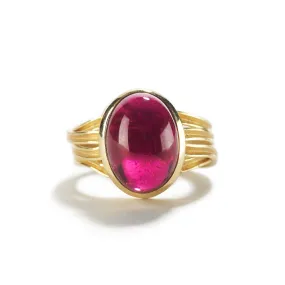 Oval Rhodolite Garnet Ring