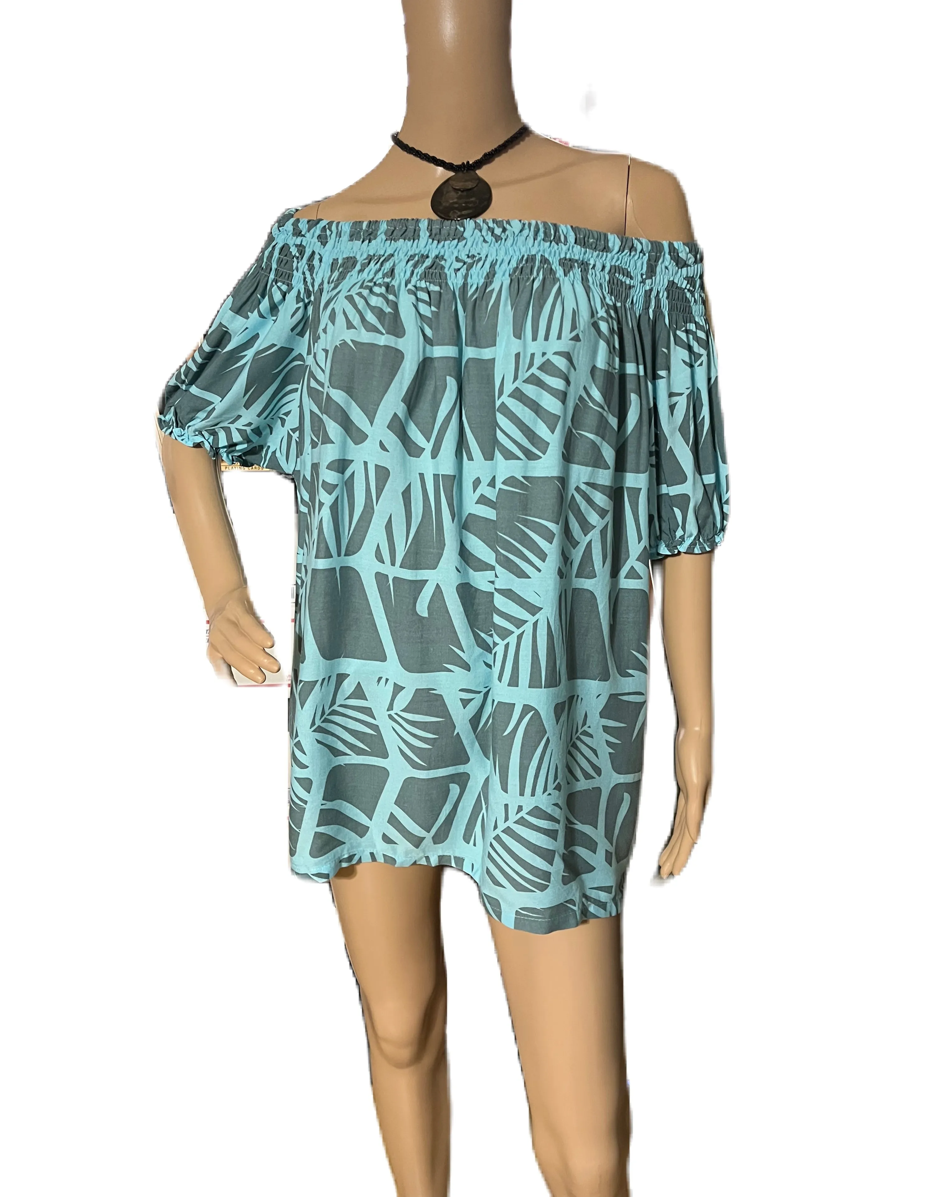 Palm Leaf Tahiti Blouse