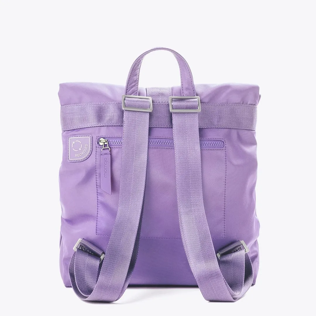 Penelope Recycled Nylon Vegan Backpack | Lavender