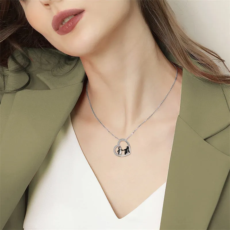 Penguin Necklace 925 Sterling Silver Animal Necklace Cute Animal Jewelry Gifts for Women Girls