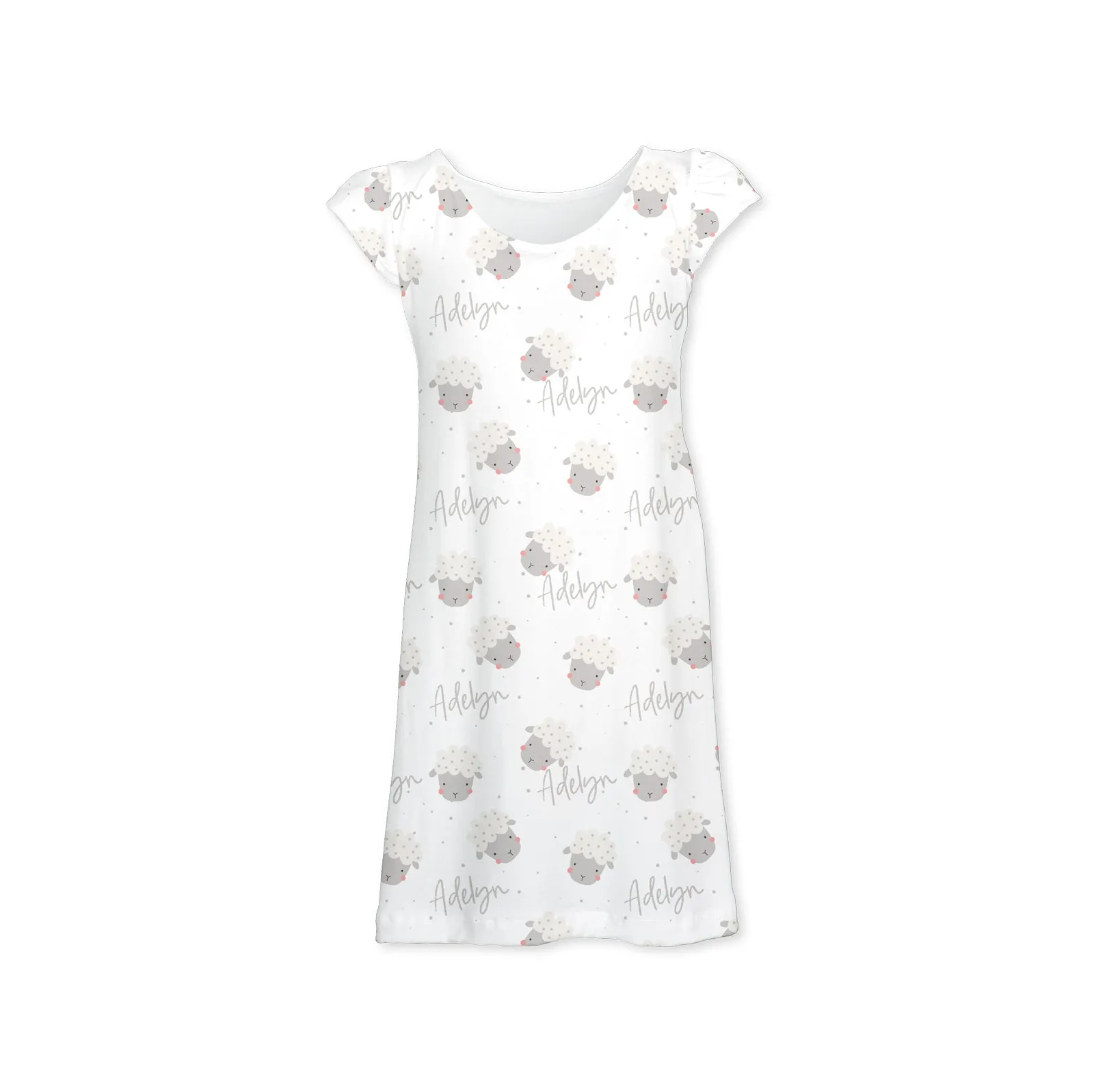 Personalized Nightgown & Matching Doll PJs