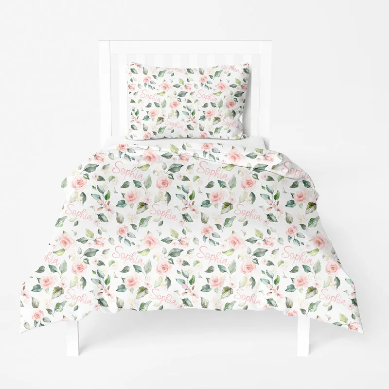 Personalized Twin Duvet Cover and Pillowcase Set