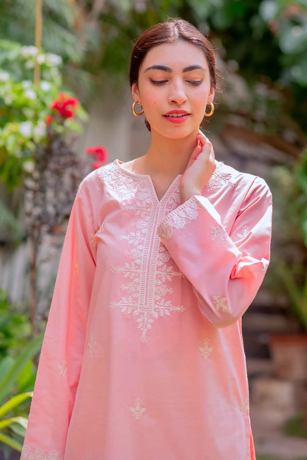 Pink Minimalistic Kurta