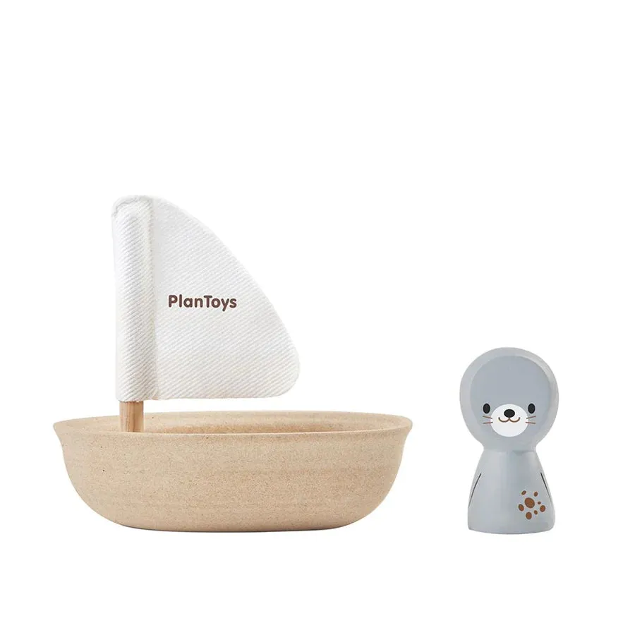 PlanToys Sailing Boat - Seal Bath Toy