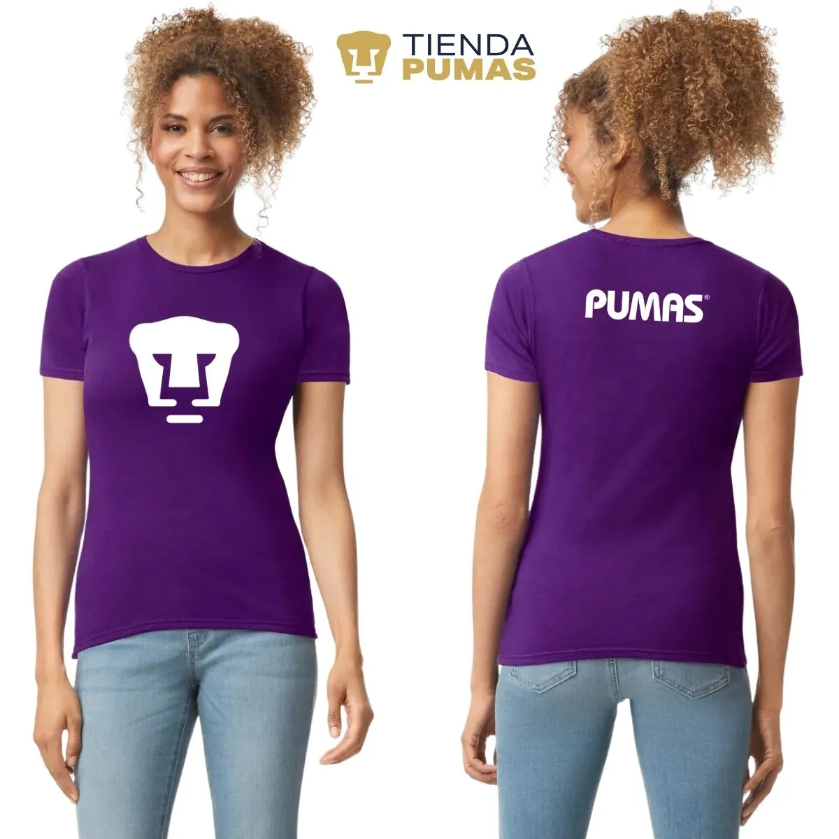 Playera Mujer Pumas UNAM Logo Día De La Mujer