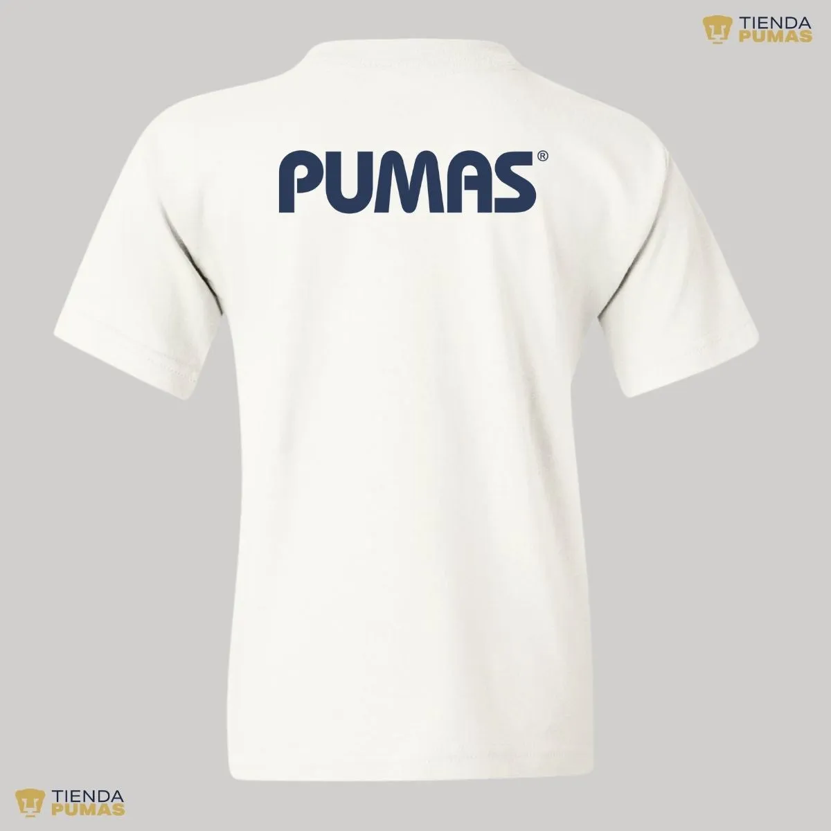 Playera Nios Pumas UNAM Logo Azul