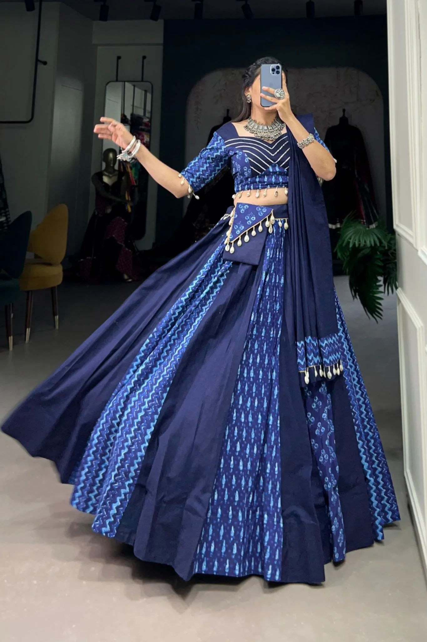 Pure Cotton Elegance Navratri Special Lehenga Choli