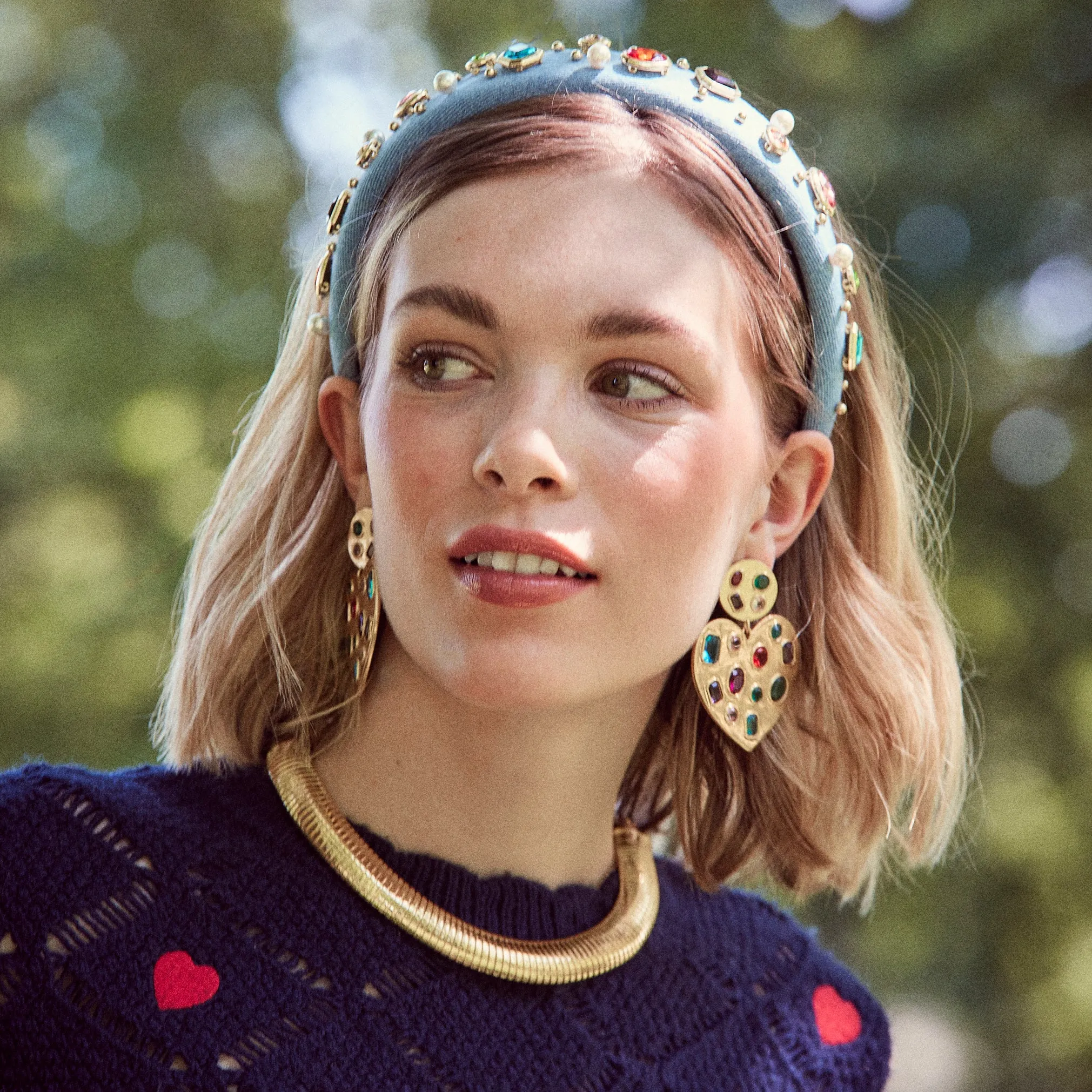 RAINBOW POP HEART CRYSTAL EARRINGS