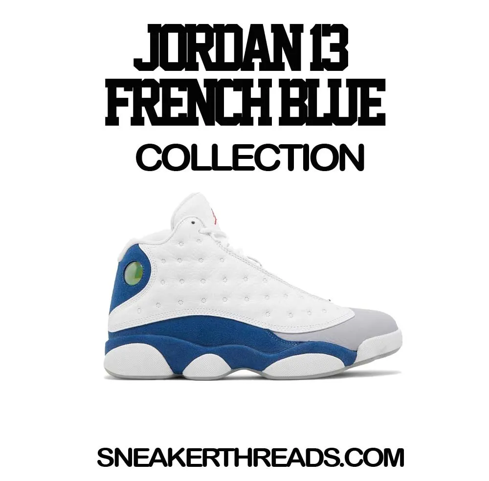 Retro 13 French Blue Shirt - ST Drip - Grey