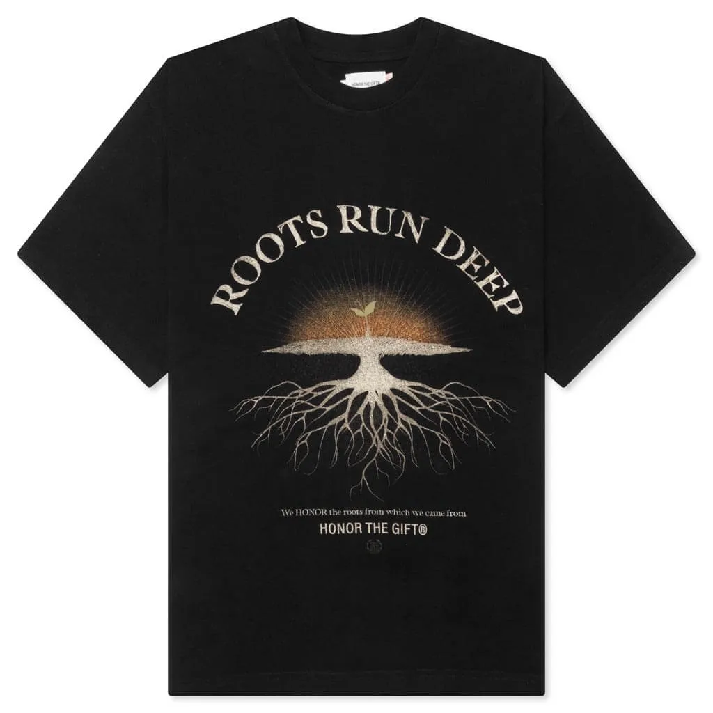 Roots Run Deep S/S Tee - Black