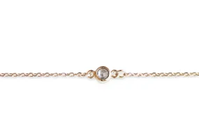 Rose Cut Diamond Chain Bracelet