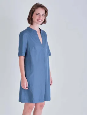 Rowen Cotton Tunic Dress | Denim