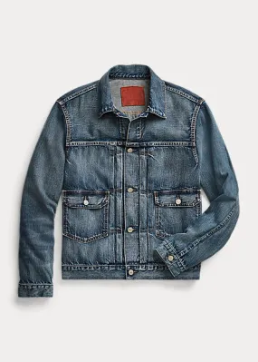 RRL Overdale Indigo Denim Trucker Jacket